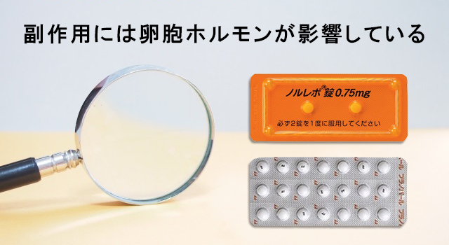 卵胞ホルモンが副作用に影響している
